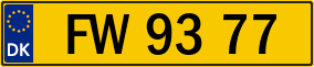 Trailer License Plate